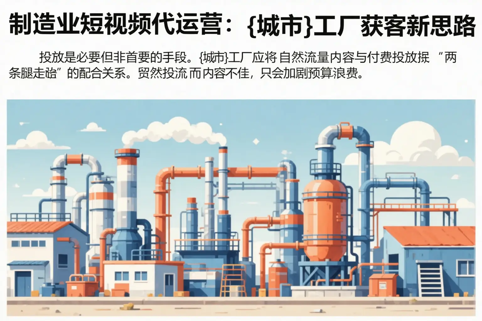制造业短视频代运营:原平工厂获客新思路